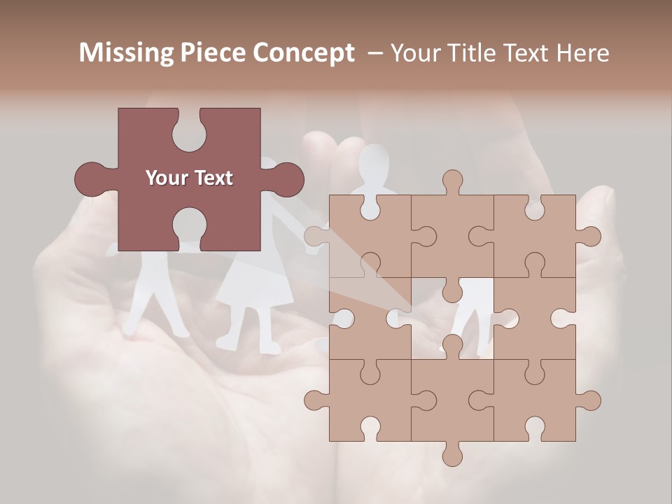 Paper Group Child PowerPoint Template