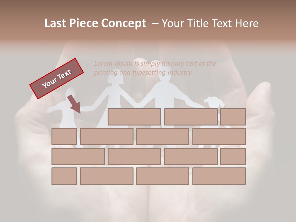 Paper Group Child PowerPoint Template