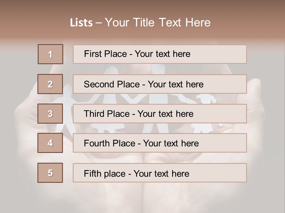Paper Group Child PowerPoint Template