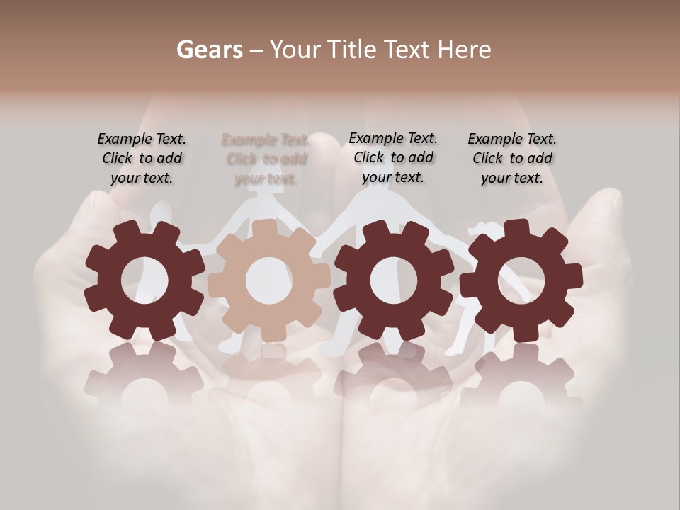 Paper Group Child PowerPoint Template