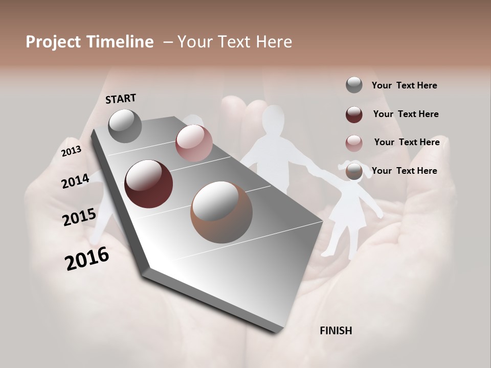 Paper Group Child PowerPoint Template