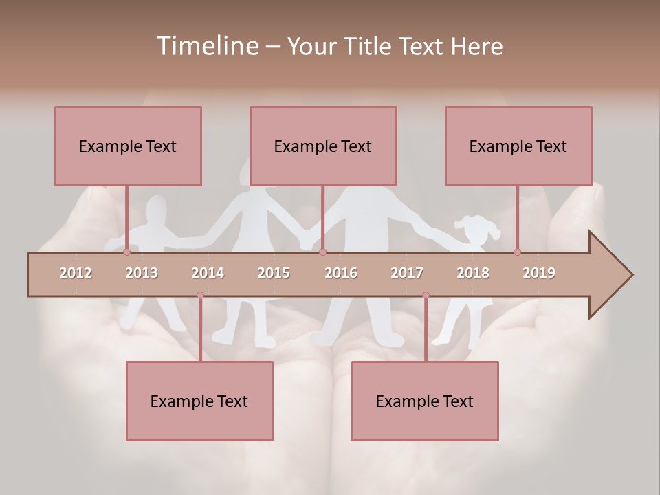 Paper Group Child PowerPoint Template