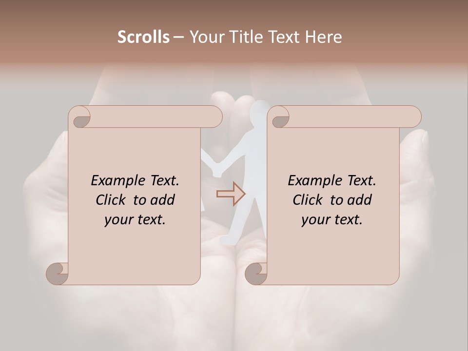 Paper Group Child PowerPoint Template