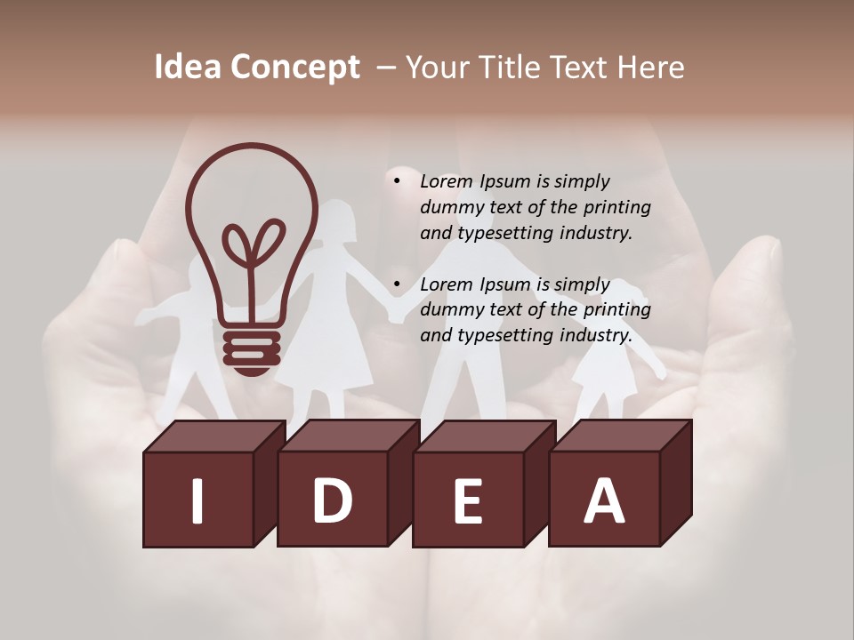 Paper Group Child PowerPoint Template