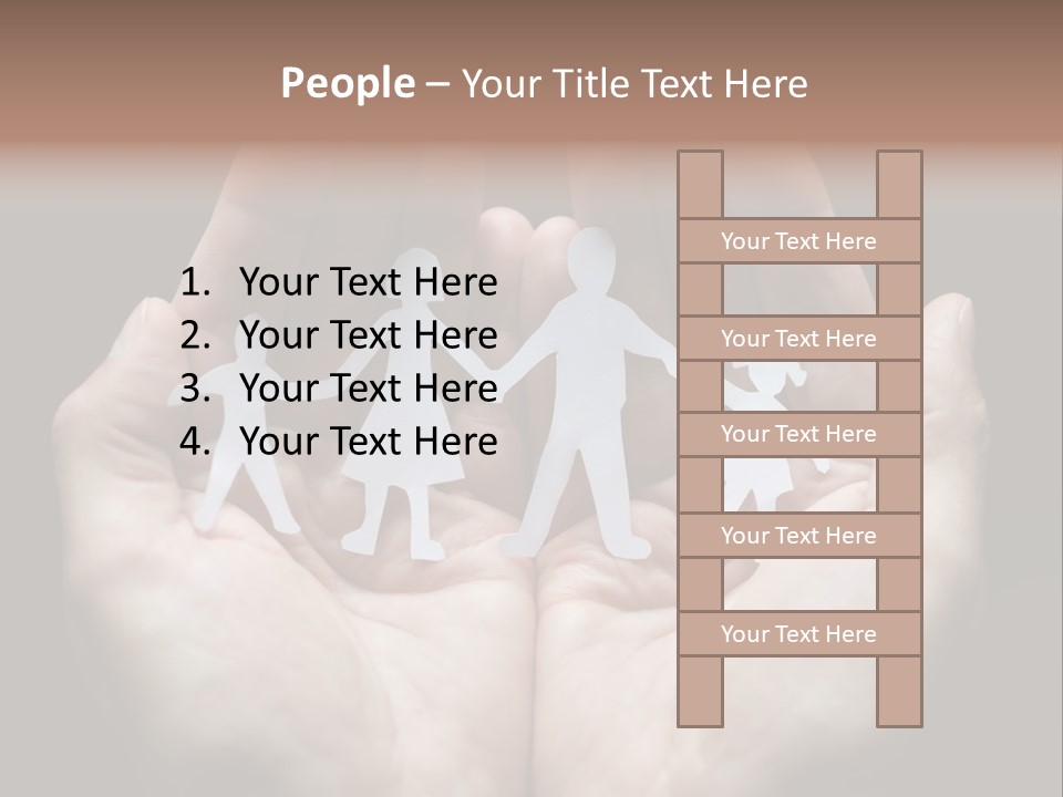 Paper Group Child PowerPoint Template