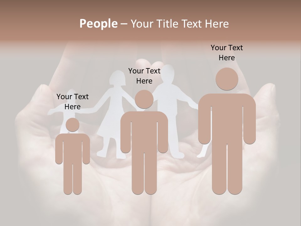 Paper Group Child PowerPoint Template