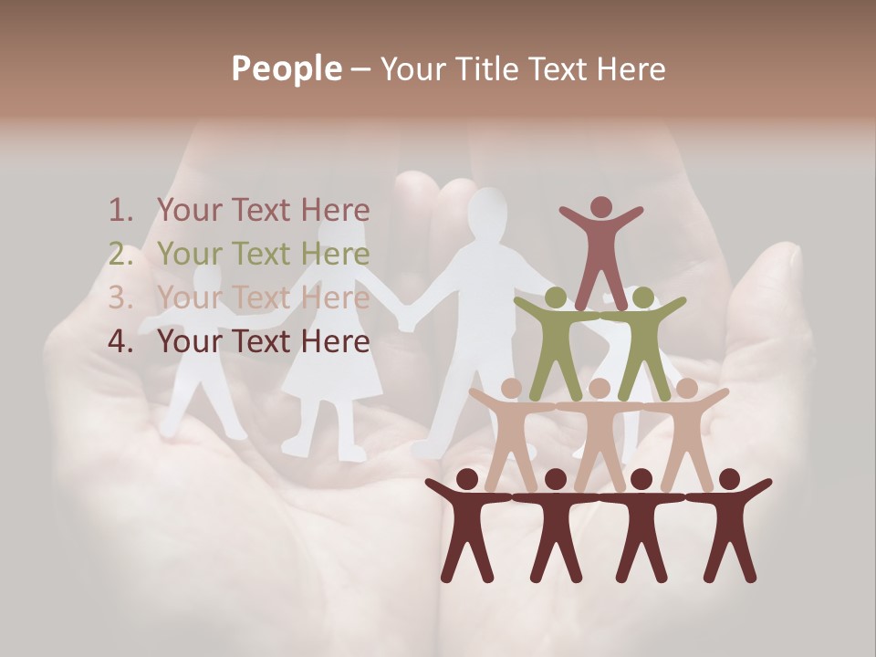 Paper Group Child PowerPoint Template