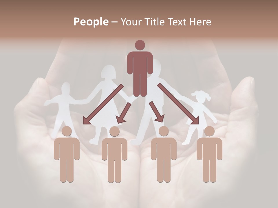Paper Group Child PowerPoint Template