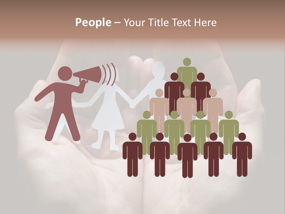 Paper Group Child PowerPoint Template