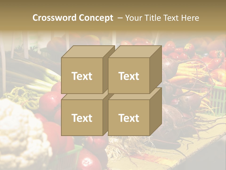 Table Local Healthy PowerPoint Template