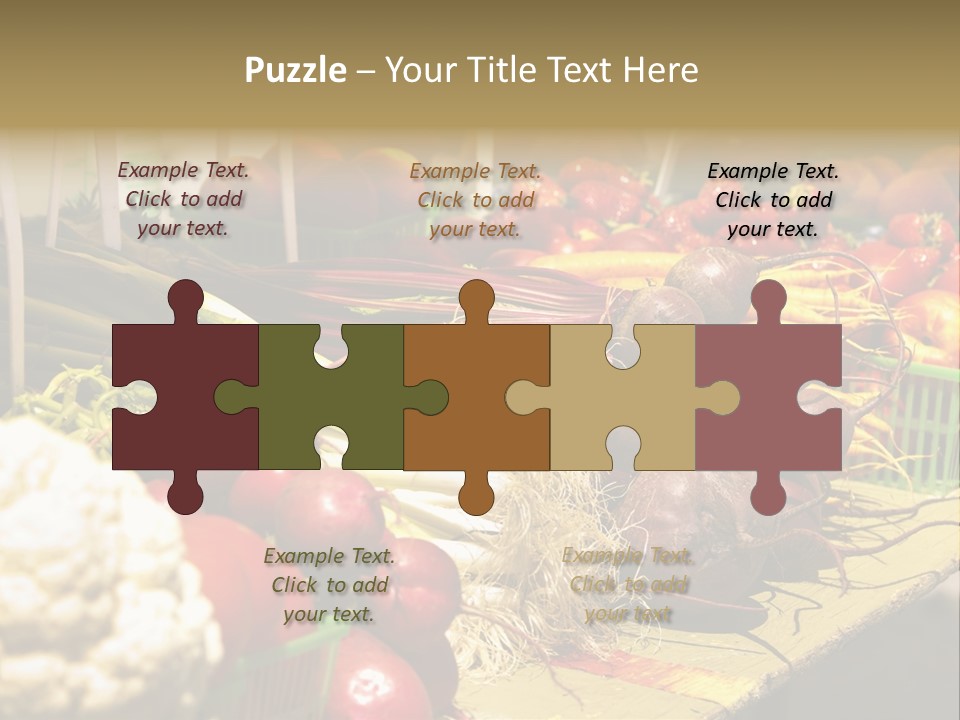 Table Local Healthy PowerPoint Template