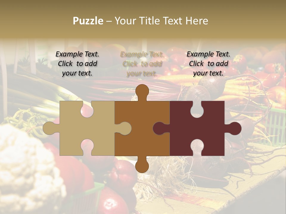 Table Local Healthy PowerPoint Template