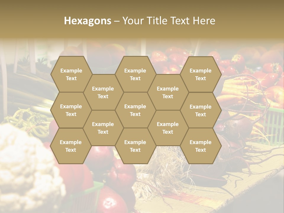 Table Local Healthy PowerPoint Template