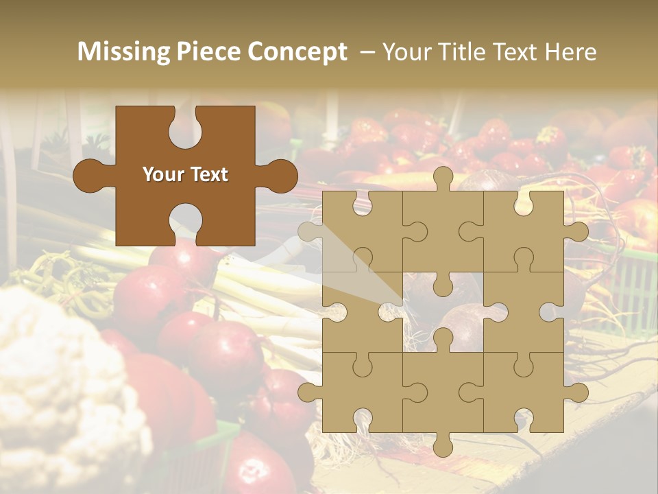 Table Local Healthy PowerPoint Template