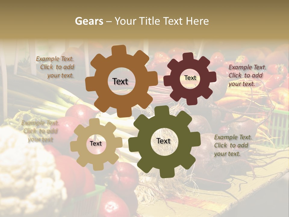 Table Local Healthy PowerPoint Template