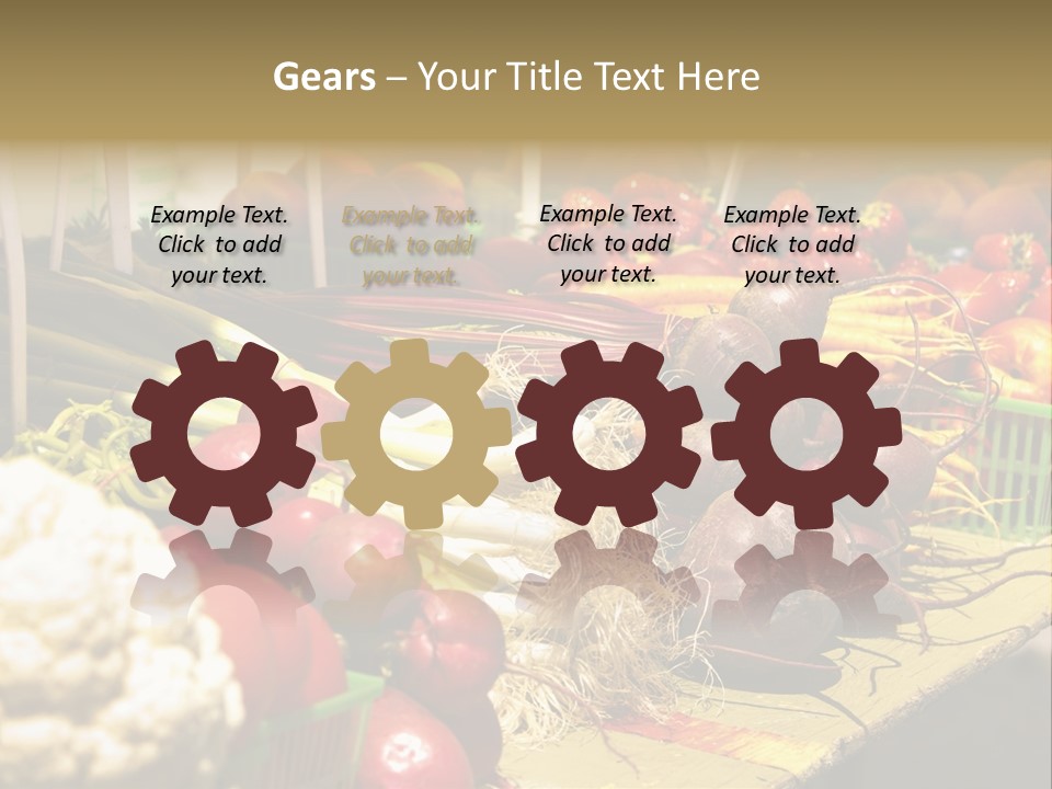 Table Local Healthy PowerPoint Template