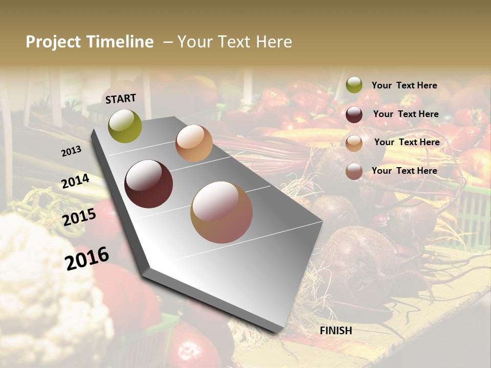 Table Local Healthy PowerPoint Template