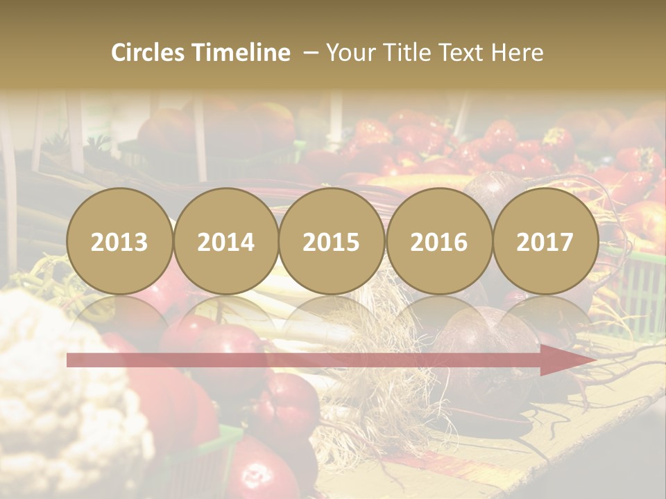 Table Local Healthy PowerPoint Template