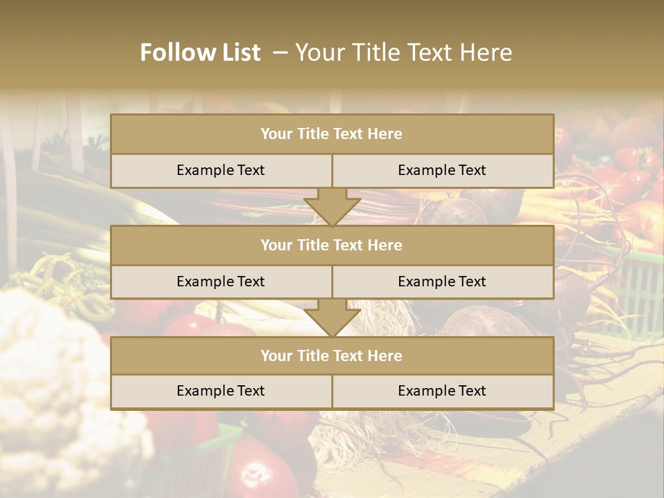 Table Local Healthy PowerPoint Template