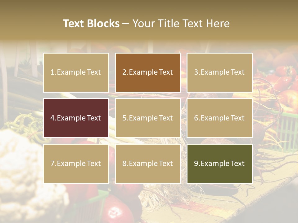 Table Local Healthy PowerPoint Template