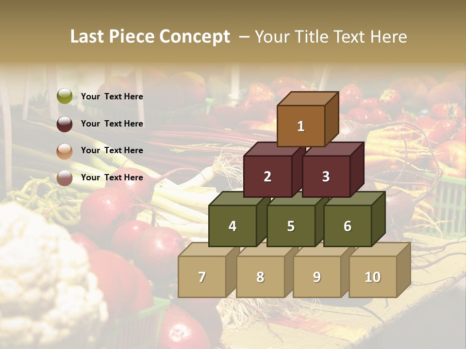 Table Local Healthy PowerPoint Template