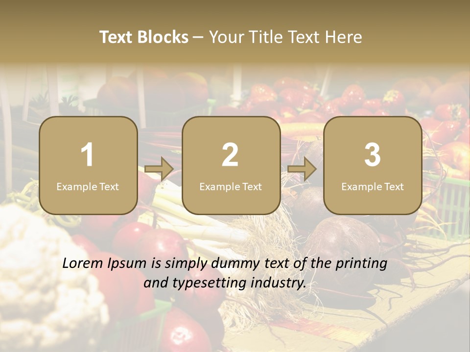 Table Local Healthy PowerPoint Template