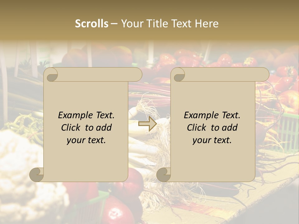 Table Local Healthy PowerPoint Template