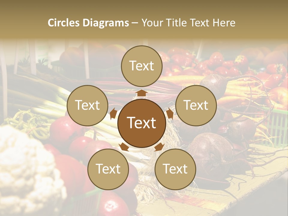 Table Local Healthy PowerPoint Template