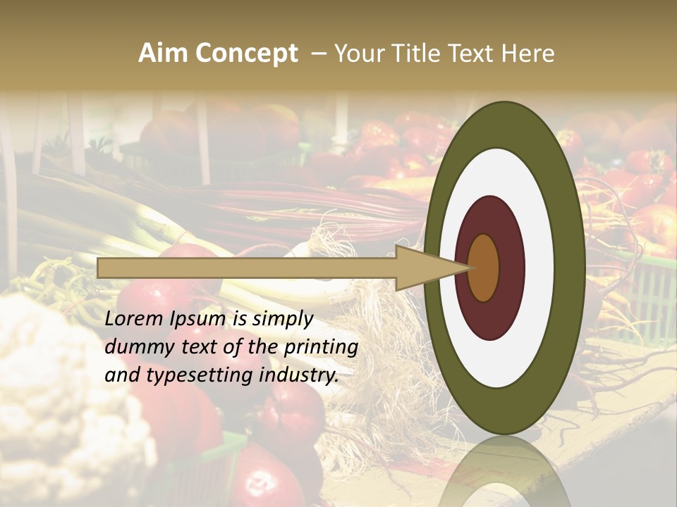 Table Local Healthy PowerPoint Template