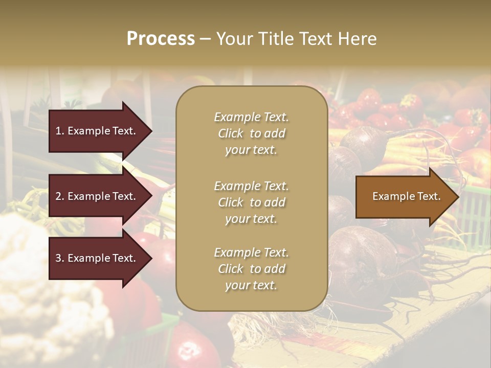 Table Local Healthy PowerPoint Template