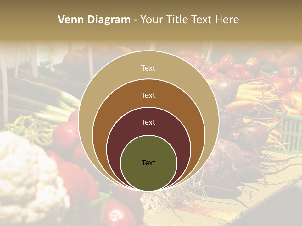 Table Local Healthy PowerPoint Template