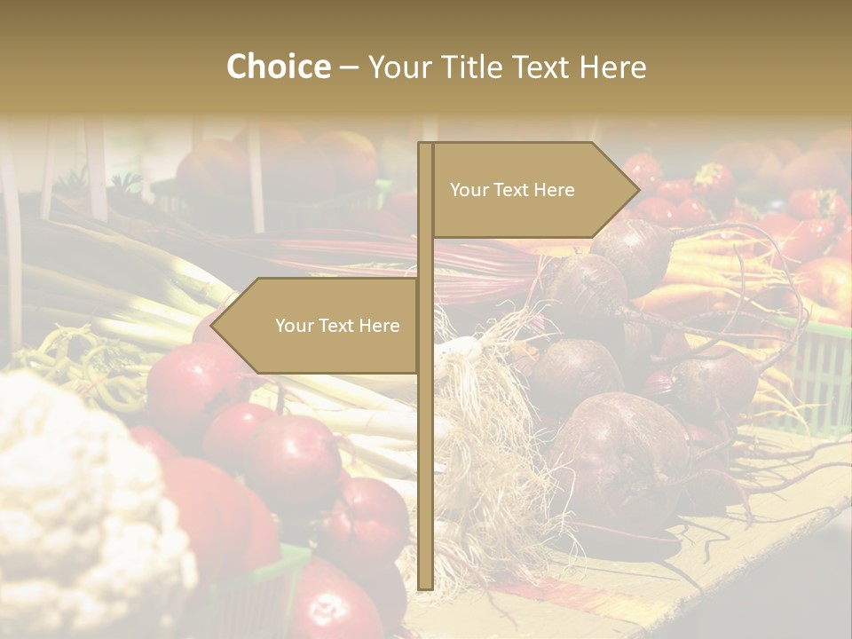 Table Local Healthy PowerPoint Template
