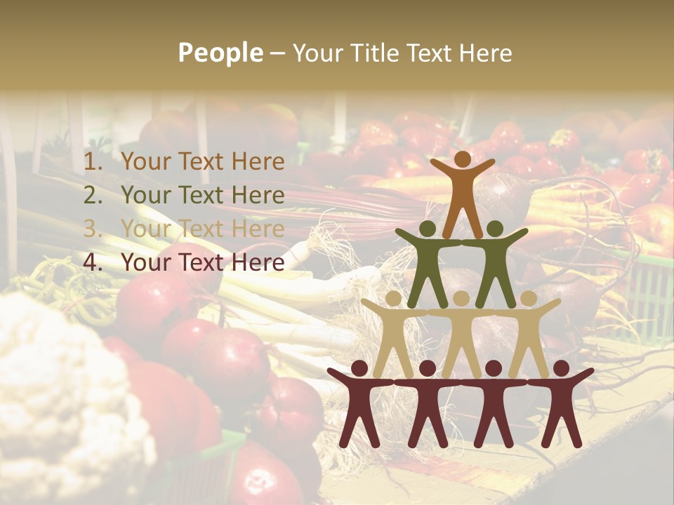 Table Local Healthy PowerPoint Template