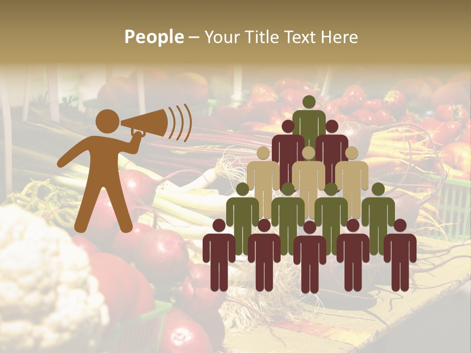 Table Local Healthy PowerPoint Template