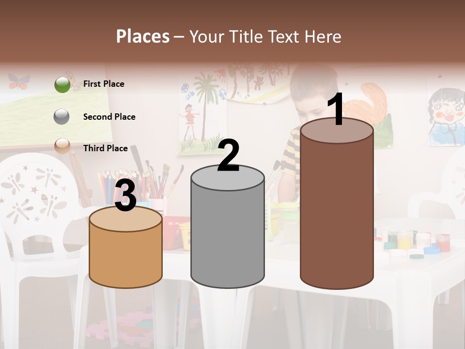 Boy Centre Art PowerPoint Template