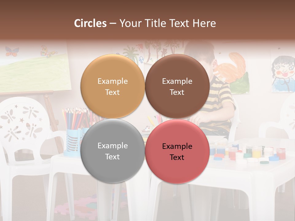 Boy Centre Art PowerPoint Template