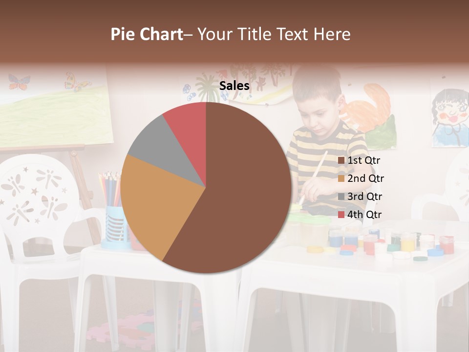 Boy Centre Art PowerPoint Template