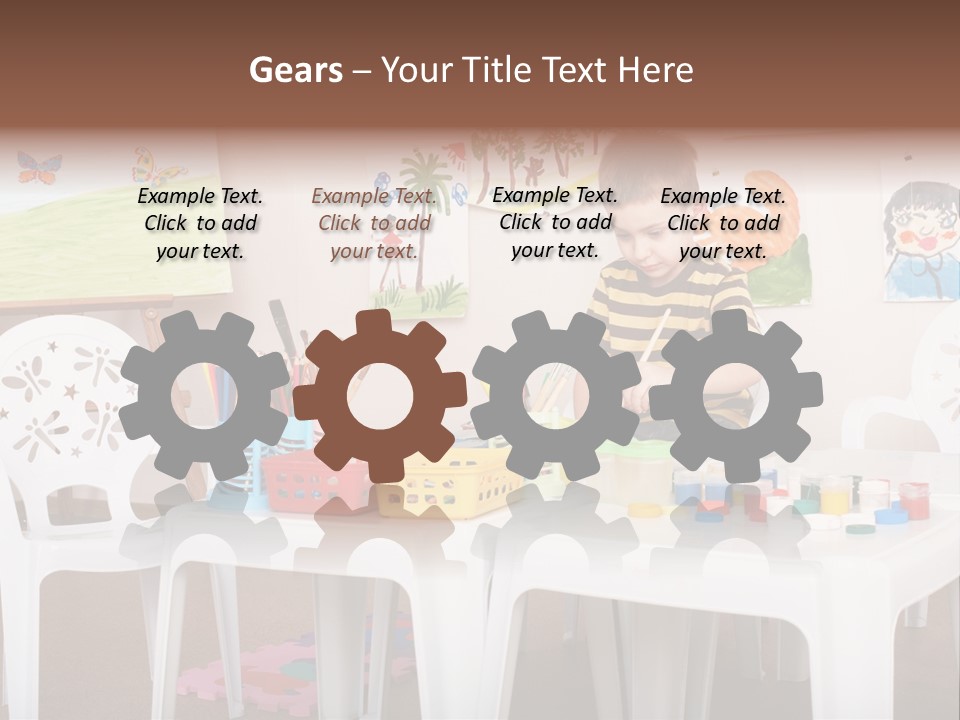 Boy Centre Art PowerPoint Template