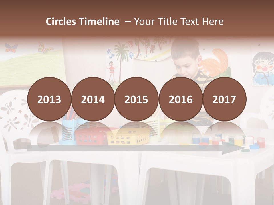 Boy Centre Art PowerPoint Template