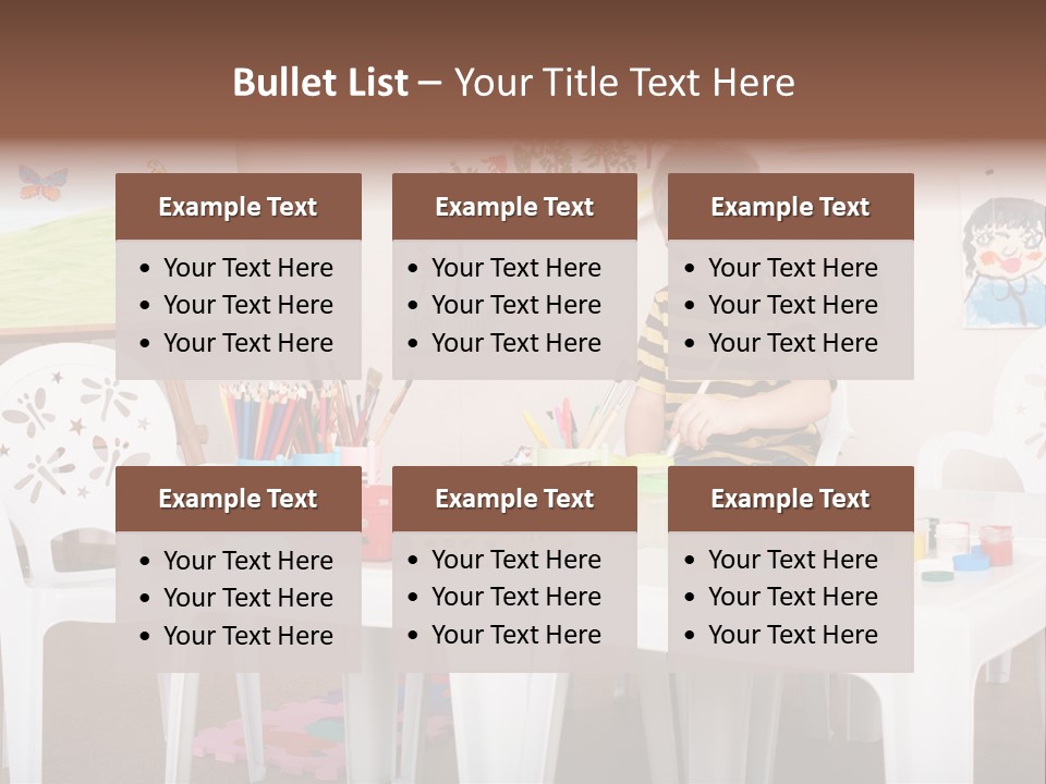 Boy Centre Art PowerPoint Template