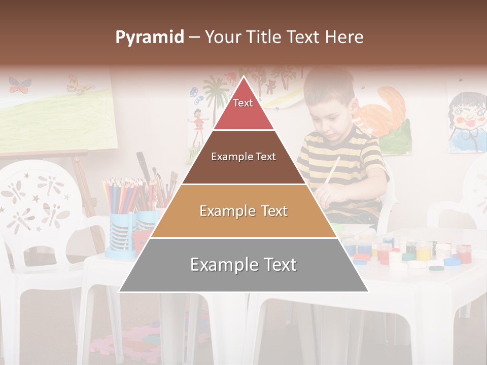 Boy Centre Art PowerPoint Template