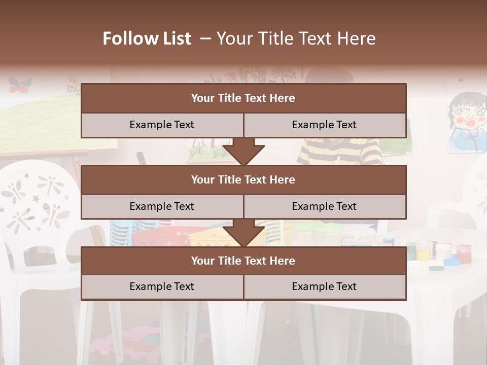 Boy Centre Art PowerPoint Template