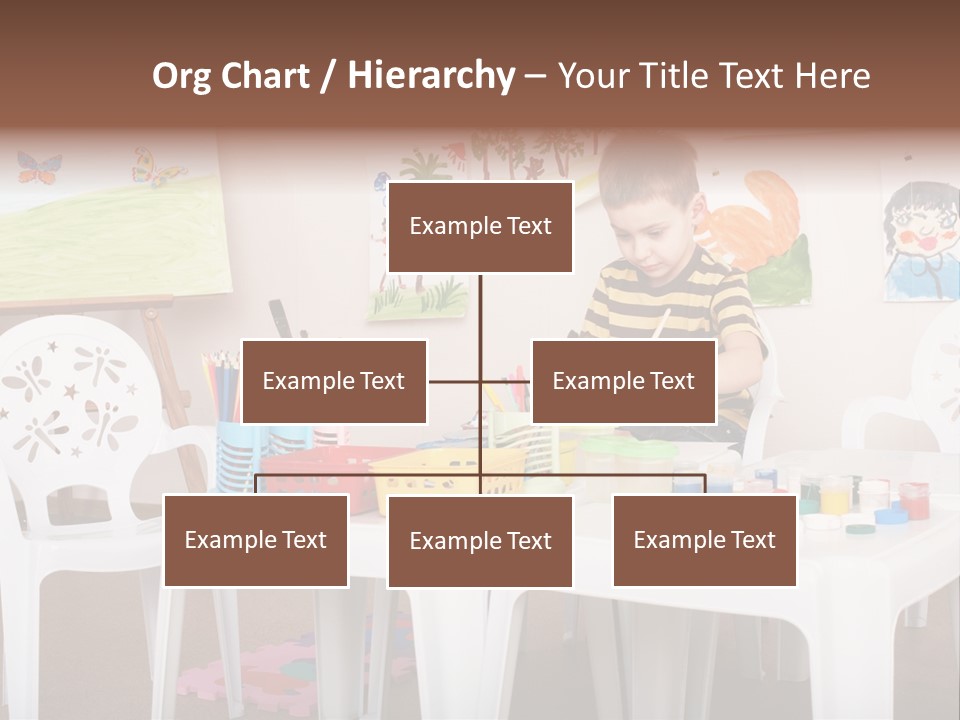 Boy Centre Art PowerPoint Template