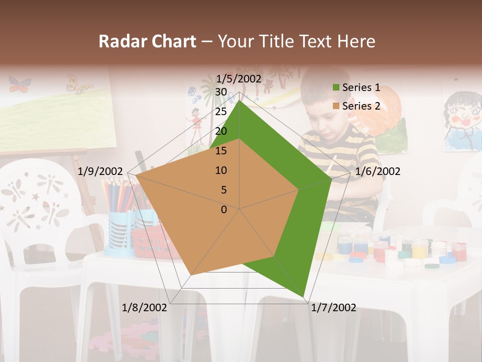Boy Centre Art PowerPoint Template
