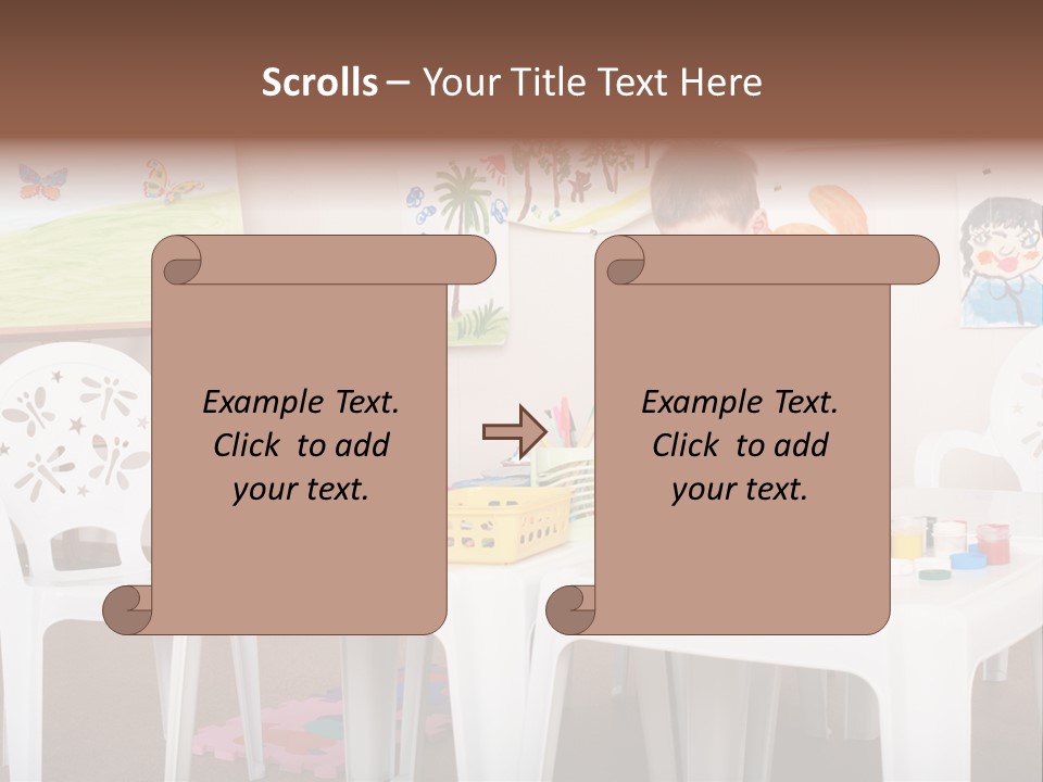 Boy Centre Art PowerPoint Template