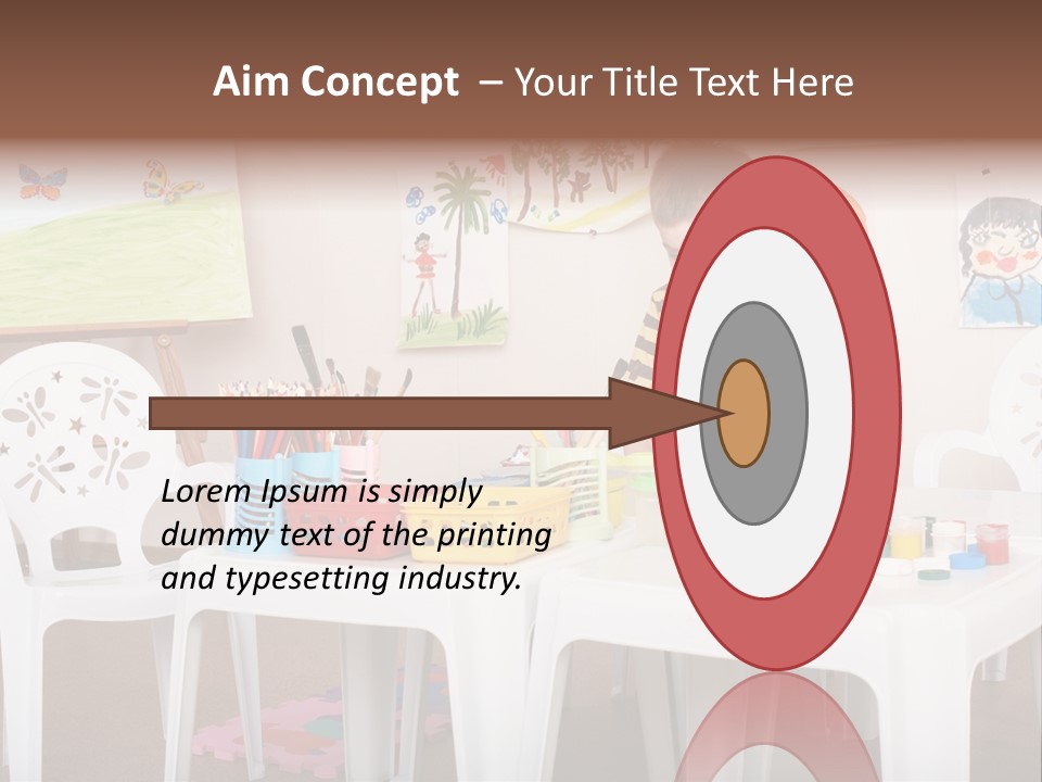 Boy Centre Art PowerPoint Template