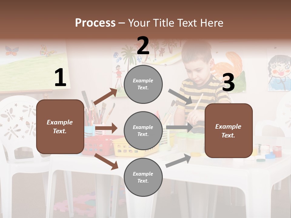 Boy Centre Art PowerPoint Template