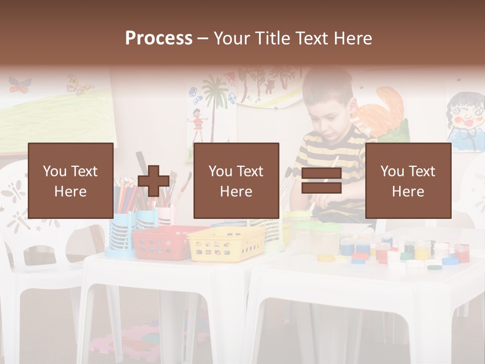 Boy Centre Art PowerPoint Template