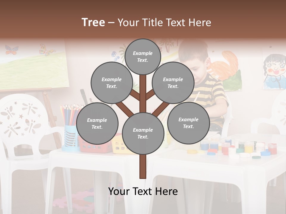 Boy Centre Art PowerPoint Template