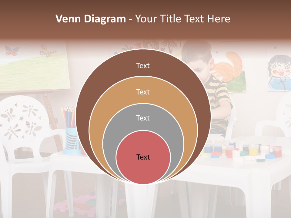 Boy Centre Art PowerPoint Template